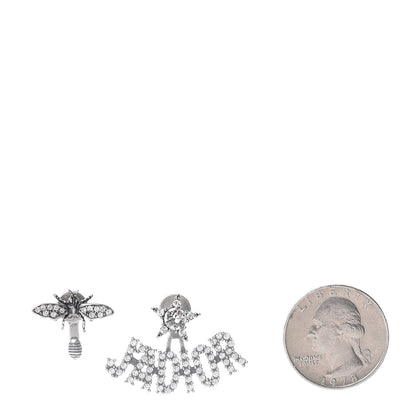 Christian Dior Palladium Crystal J'adior Earrings 2 of 7
