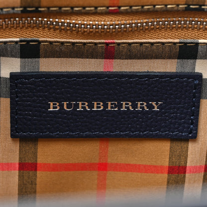 Burberry Derby Calfskin Vintage Check Medium Banner Tote Regency Blue 7 of 11
