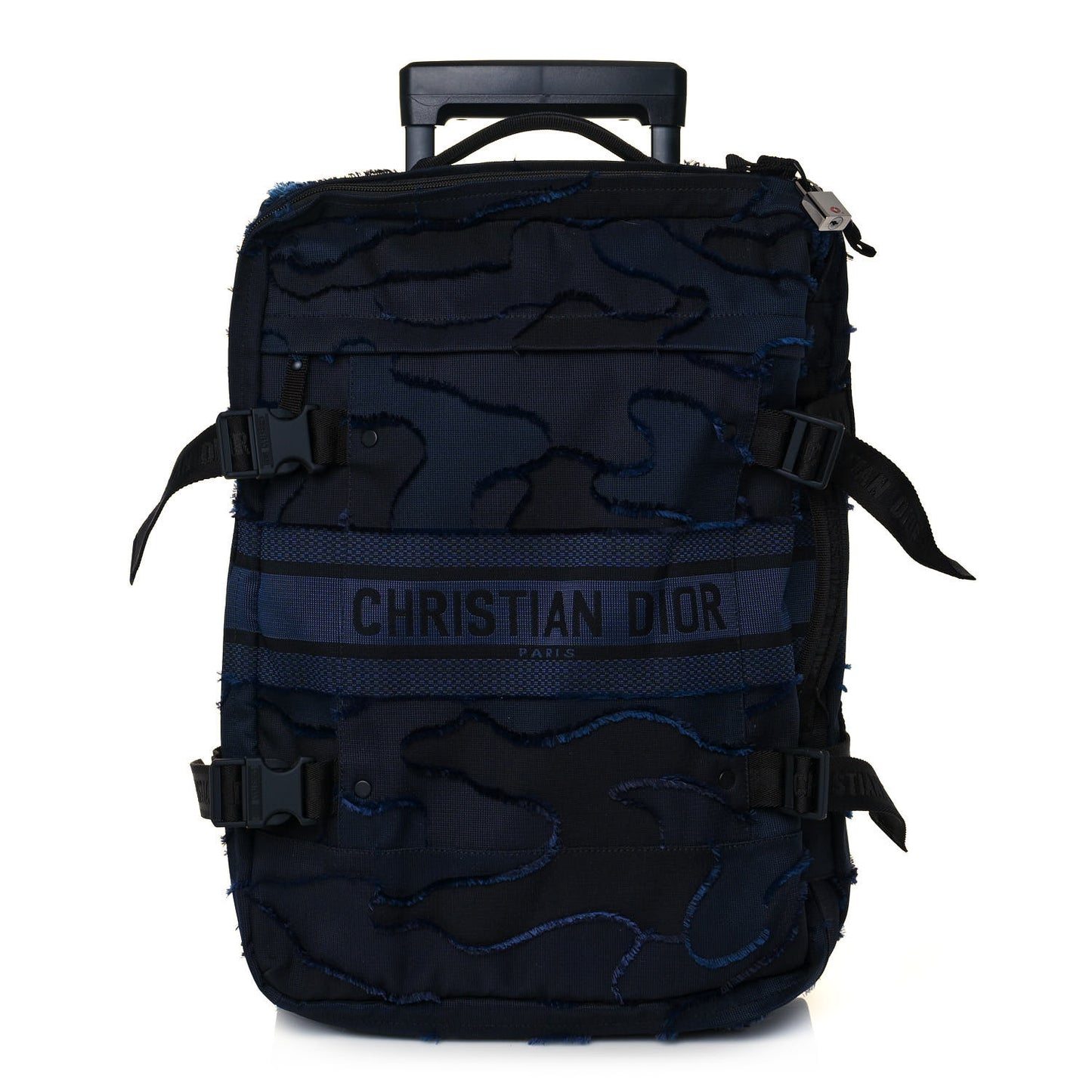 Canvas Embroidered Camouflage Diorcamp Luggage Carry On Navy