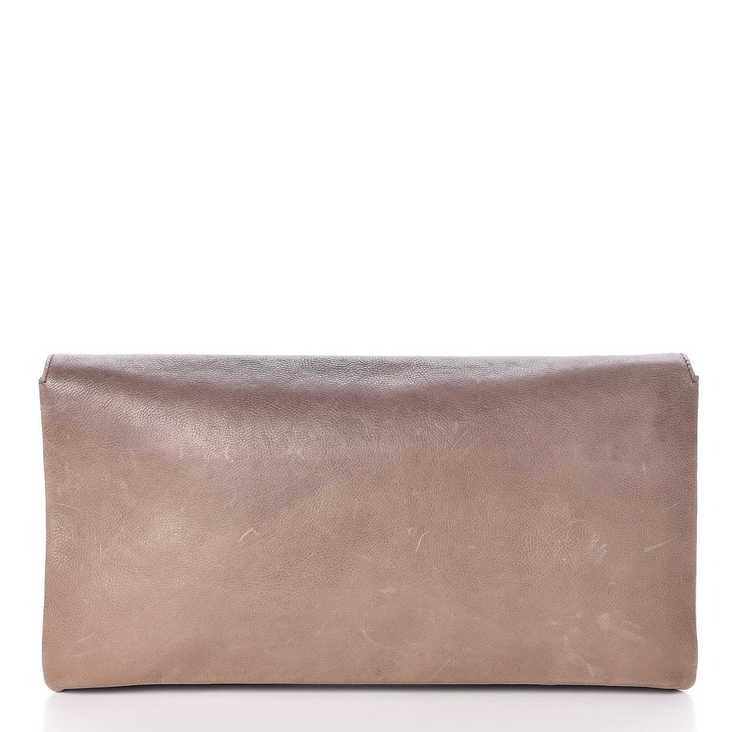Prada Glace Calfskin Fold Over Clutch Ombre Ardesia Fumo 15 of 17