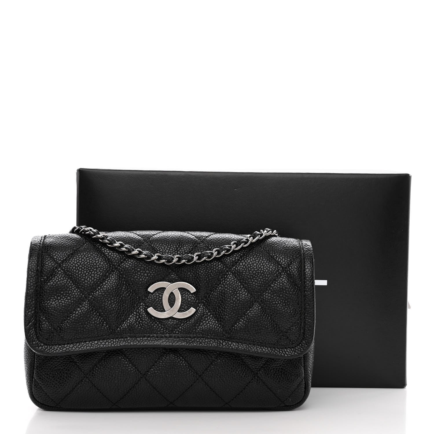 Chanel Caviar Small Natural Beauty Flap Black 11 of 11