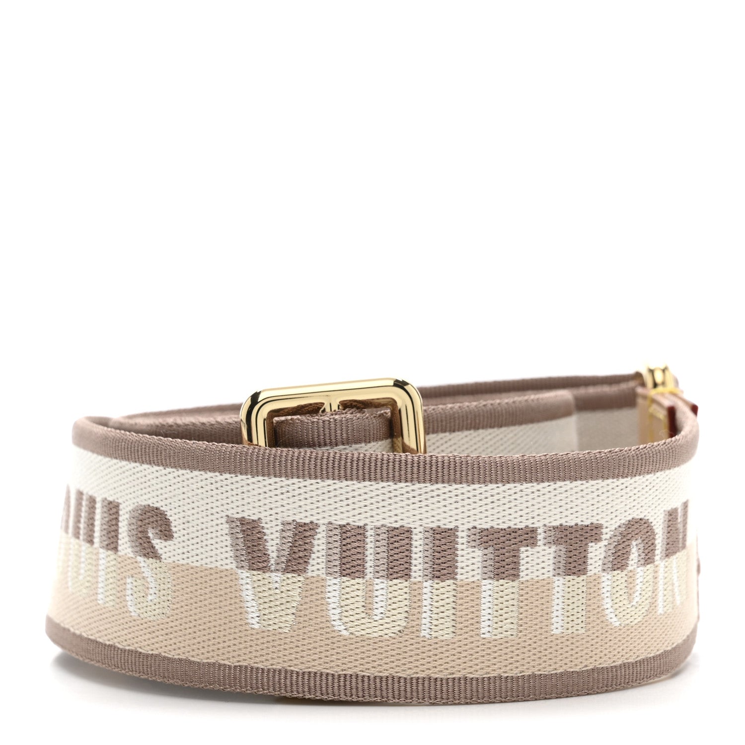 Louis Vuitton Jacquard Speedy Bandouliere 20 Shoulder Strap Beige 2 of 3