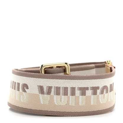 Louis Vuitton Jacquard Speedy Bandouliere 20 Shoulder Strap Beige 2 of 3