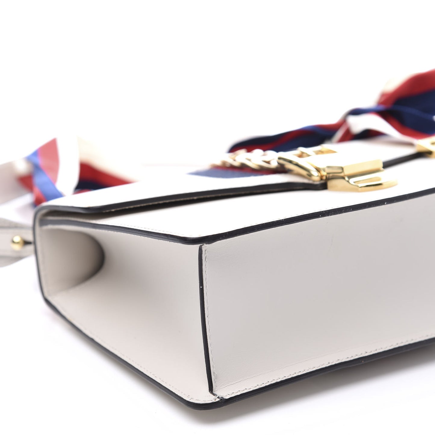 Calfskin Small Sylvie Shoulder Bag White