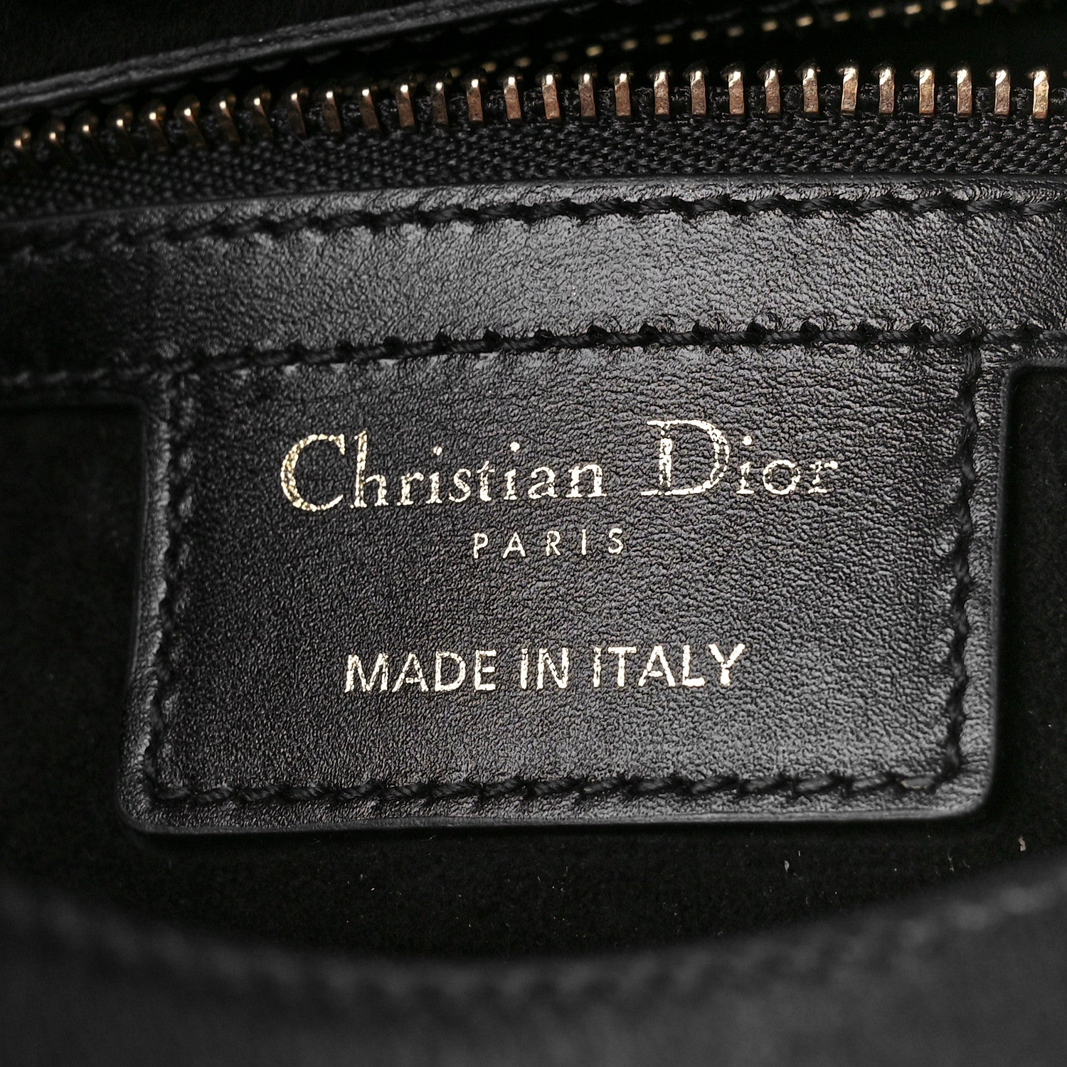 Christian Dior Calfskin Saddle Bag Black 6 of 10