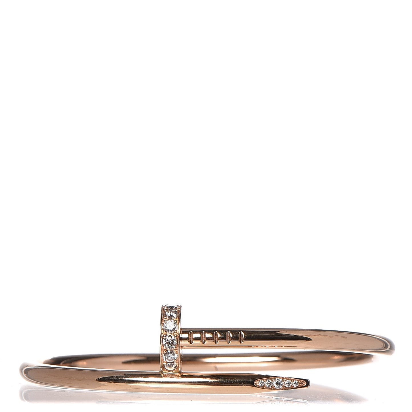18K Pink Gold Diamond Juste Un Clou Bracelet 16