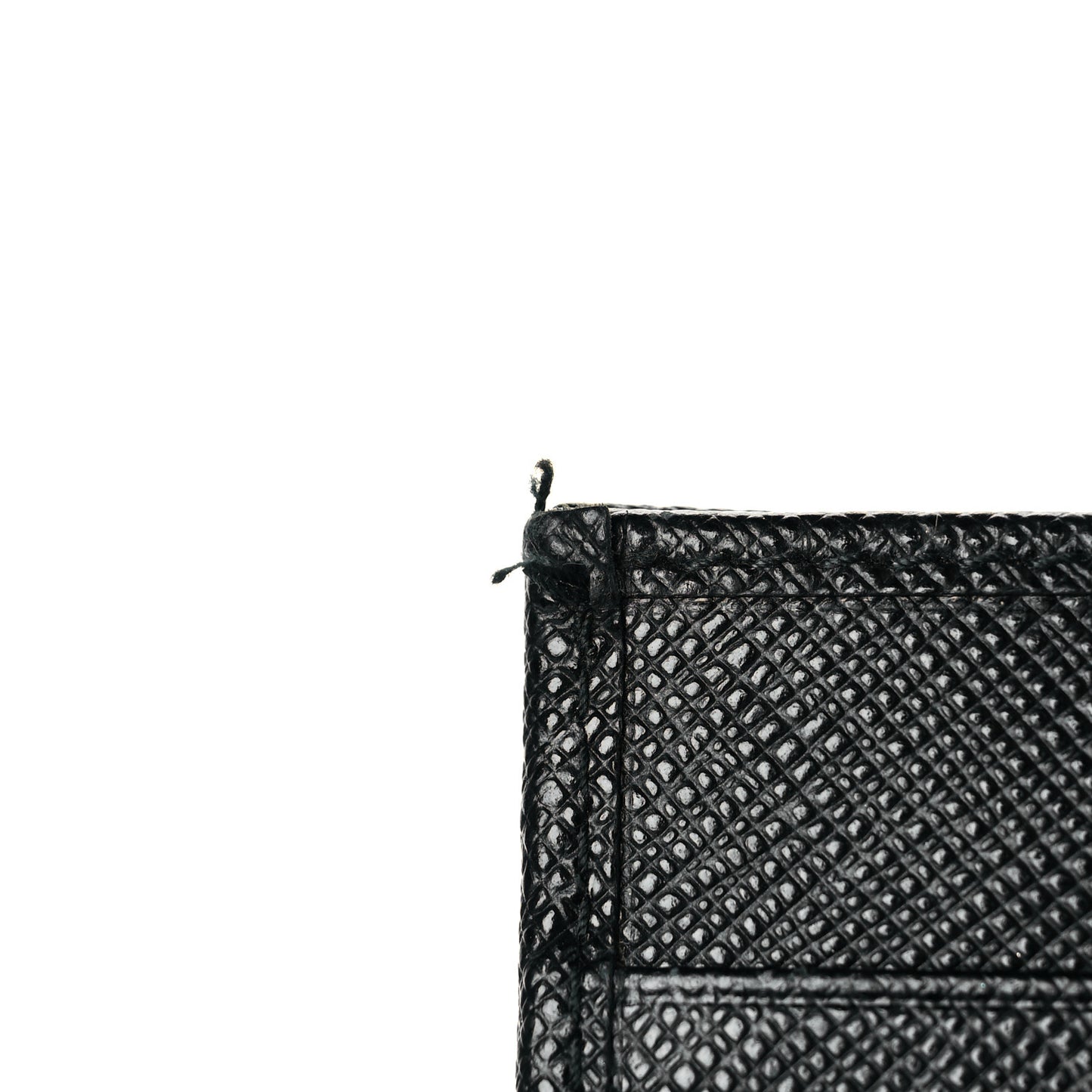 Saffiano Metal Tab Wallet Black