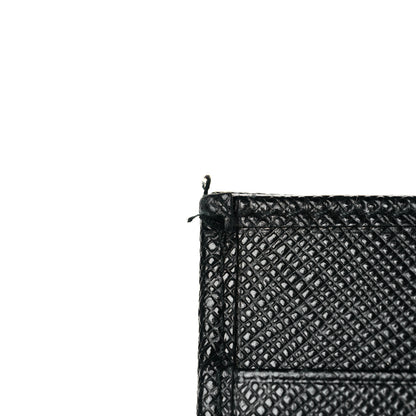 Prada Saffiano Metal Tab Wallet Black 9 of 10
