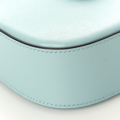 Gucci Azalea Calfskin Crystal GG Monogram Mini Horsebit 1955 Shoulder Bag Light Blue 9 of 11