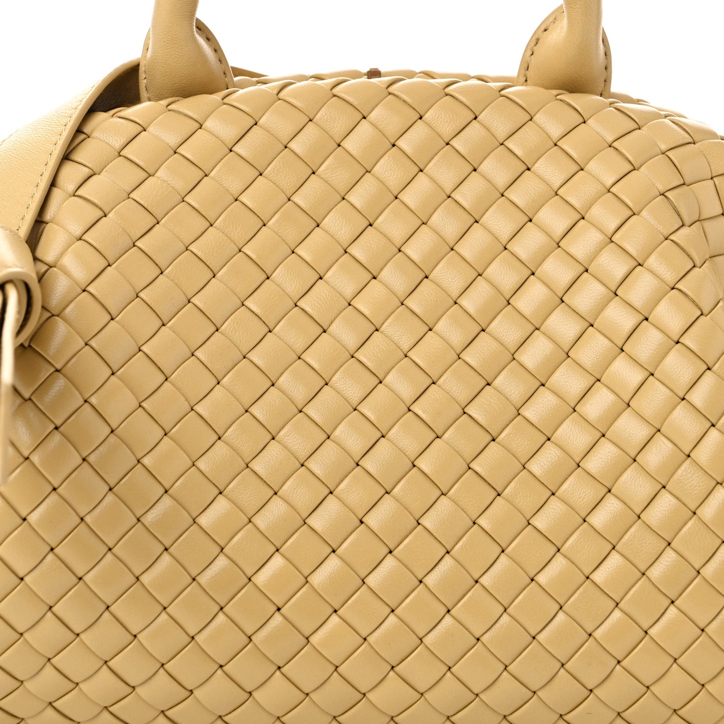 Nappa Intrecciato Padded Small The Top Handle Tote Bag Porridge