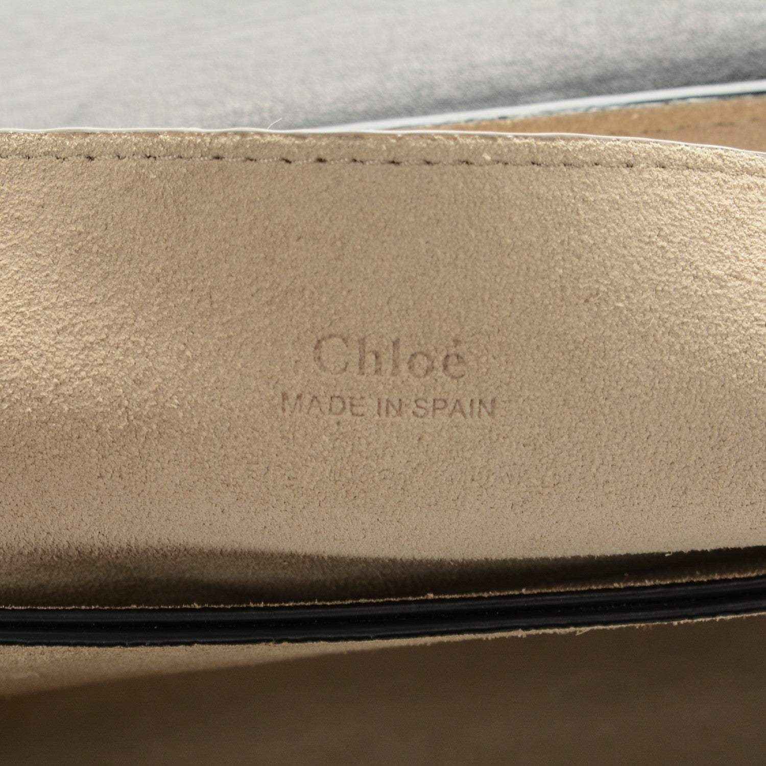 Chloe Suede Calfskin Small Faye Shoulder Bag Black 6 of 6