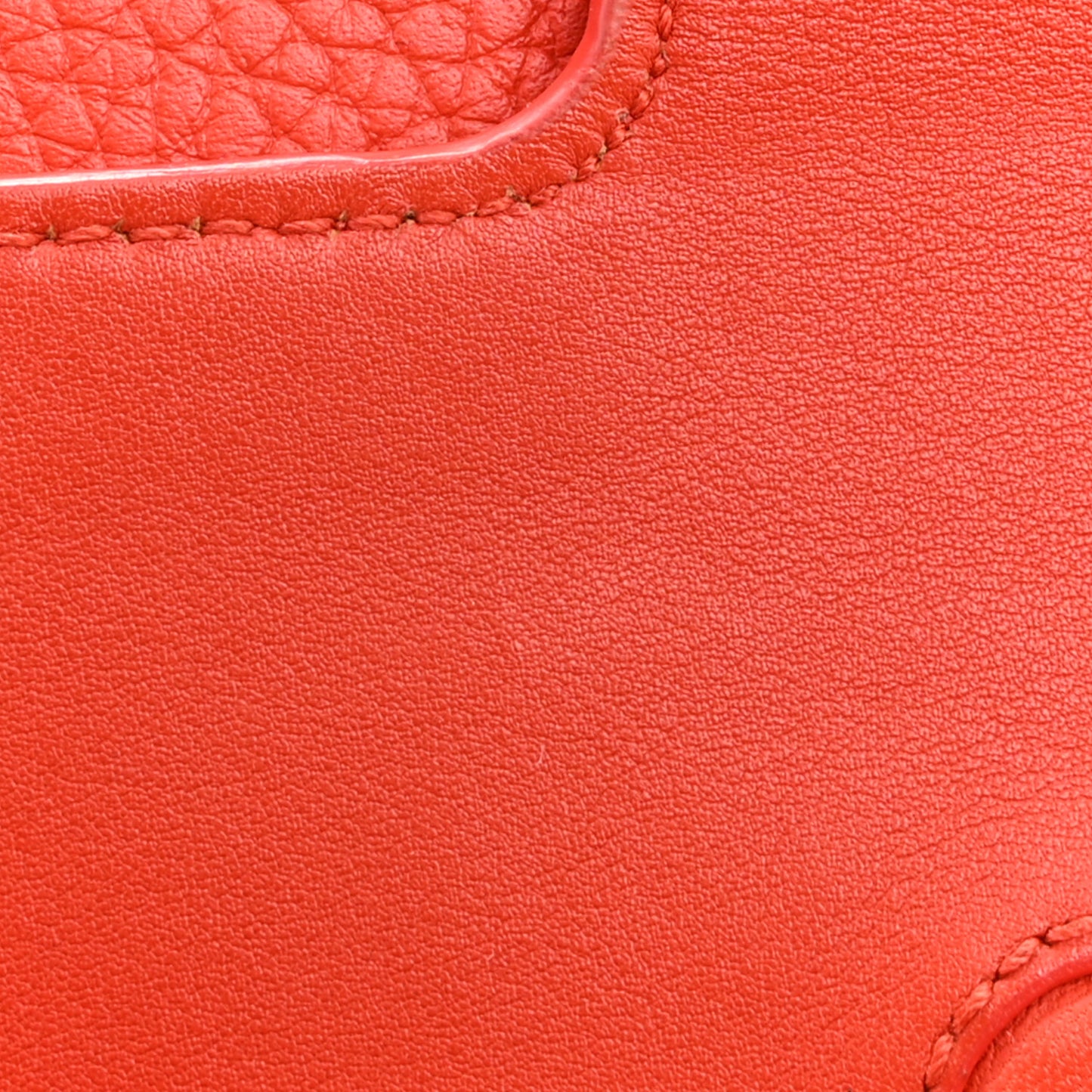 Grained Calfskin Mini Diorever Flap Inferno Red
