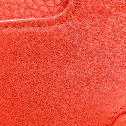 Christian Dior Grained Calfskin Mini Diorever Flap Inferno Red 10 of 10