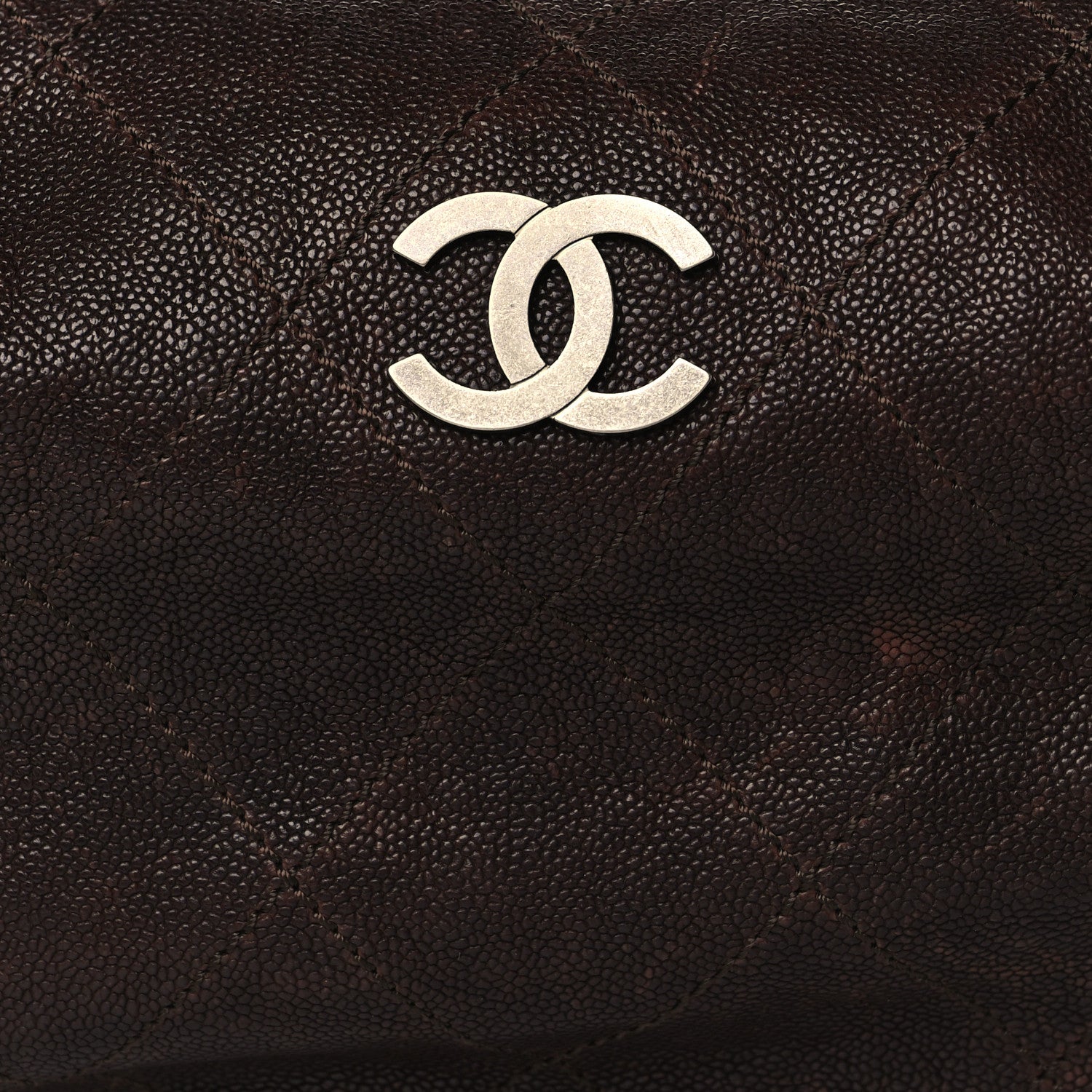 Chanel Caviar Outdoor Ligne Large Hobo Brown 7 of 9