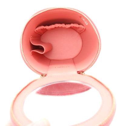 Chanel Lambskin Quilted Afternoon Tea Top Handle Vanity Case With Chain  Light Pink 5 of 10