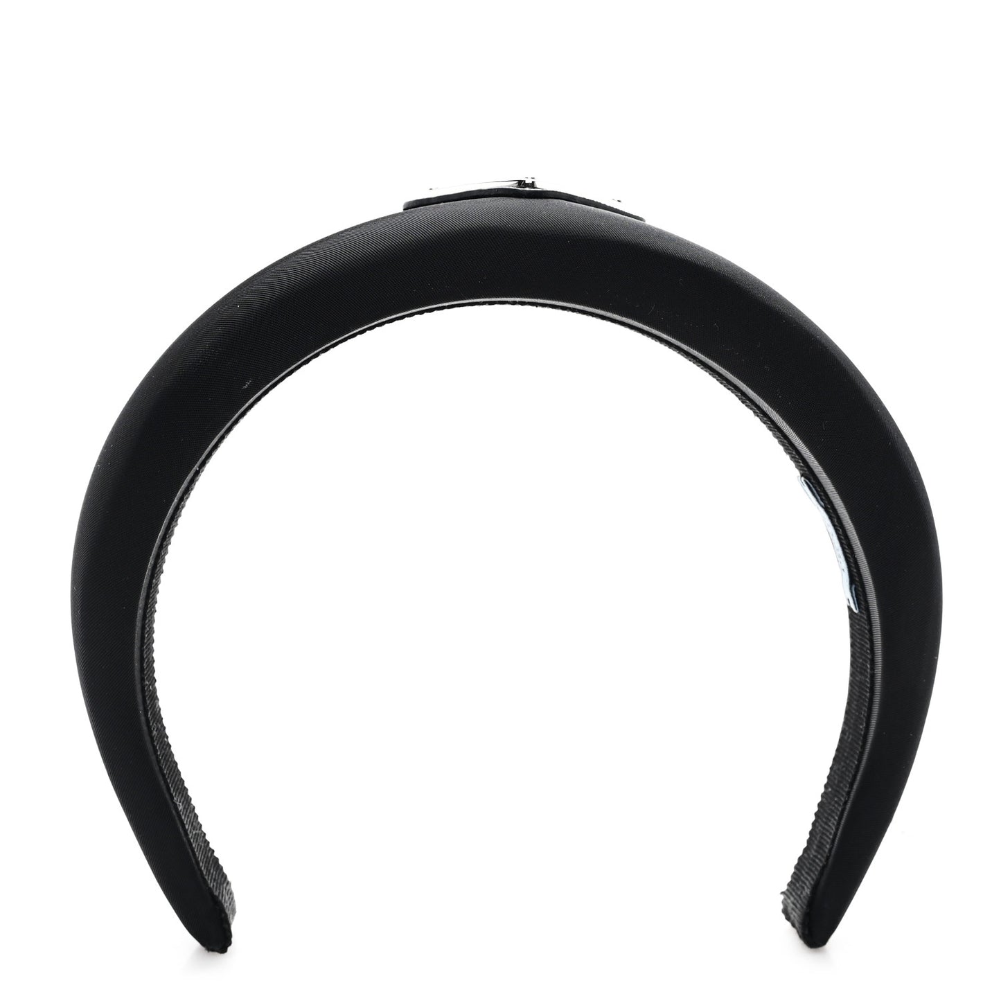 Re-Nylon Metal Triangle Logo Headband Black