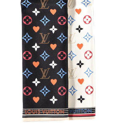 Louis Vuitton Silk Game On Bandeau Black White 3 of 6