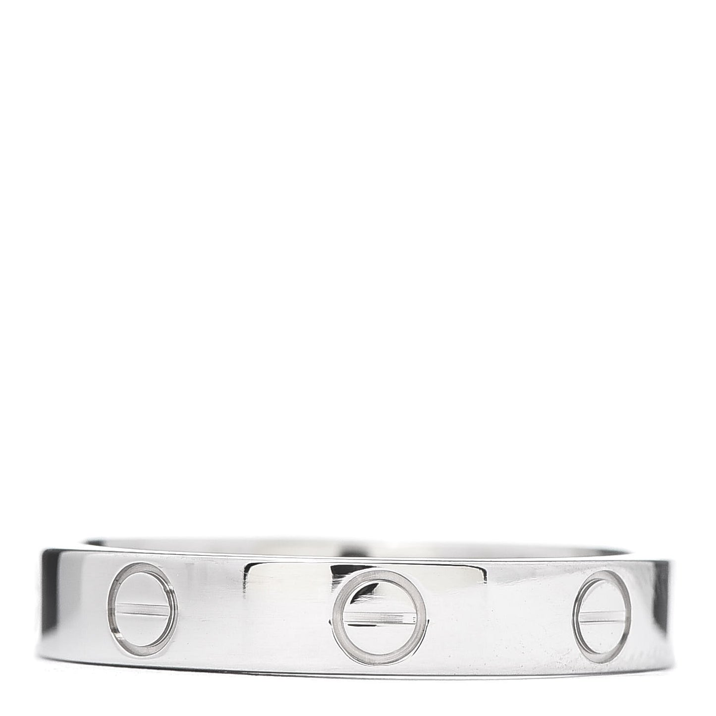 18K White Gold 3.5mm LOVE Wedding Band Ring 56 7.75