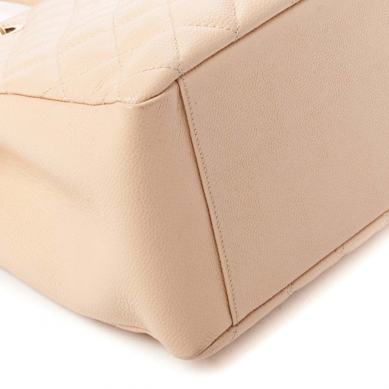 Chanel Caviar Quilted Grand Shopping Tote GST Beige Clair 6 of 10