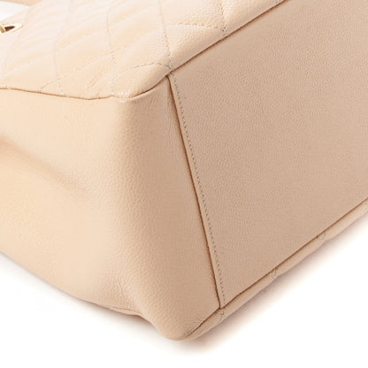 Chanel Caviar Quilted Grand Shopping Tote GST Beige Clair 6 of 10