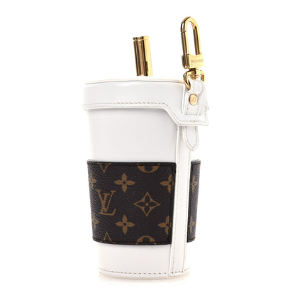 Louis Vuitton Calfskin Monogram LV Cup Bag Charm White 3 of 7
