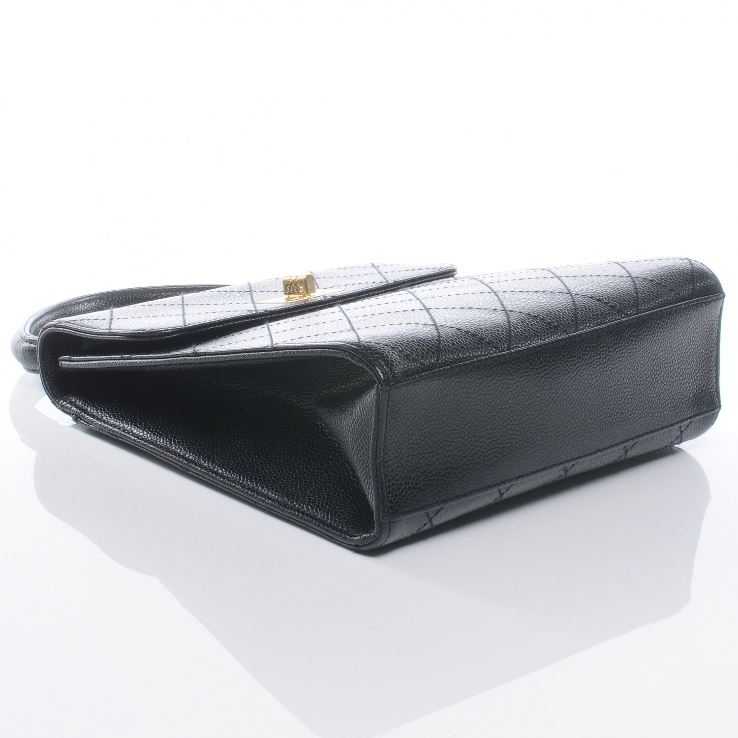 Chanel Caviar Mademoiselle Kelly Flap Bag Black 4 of 7