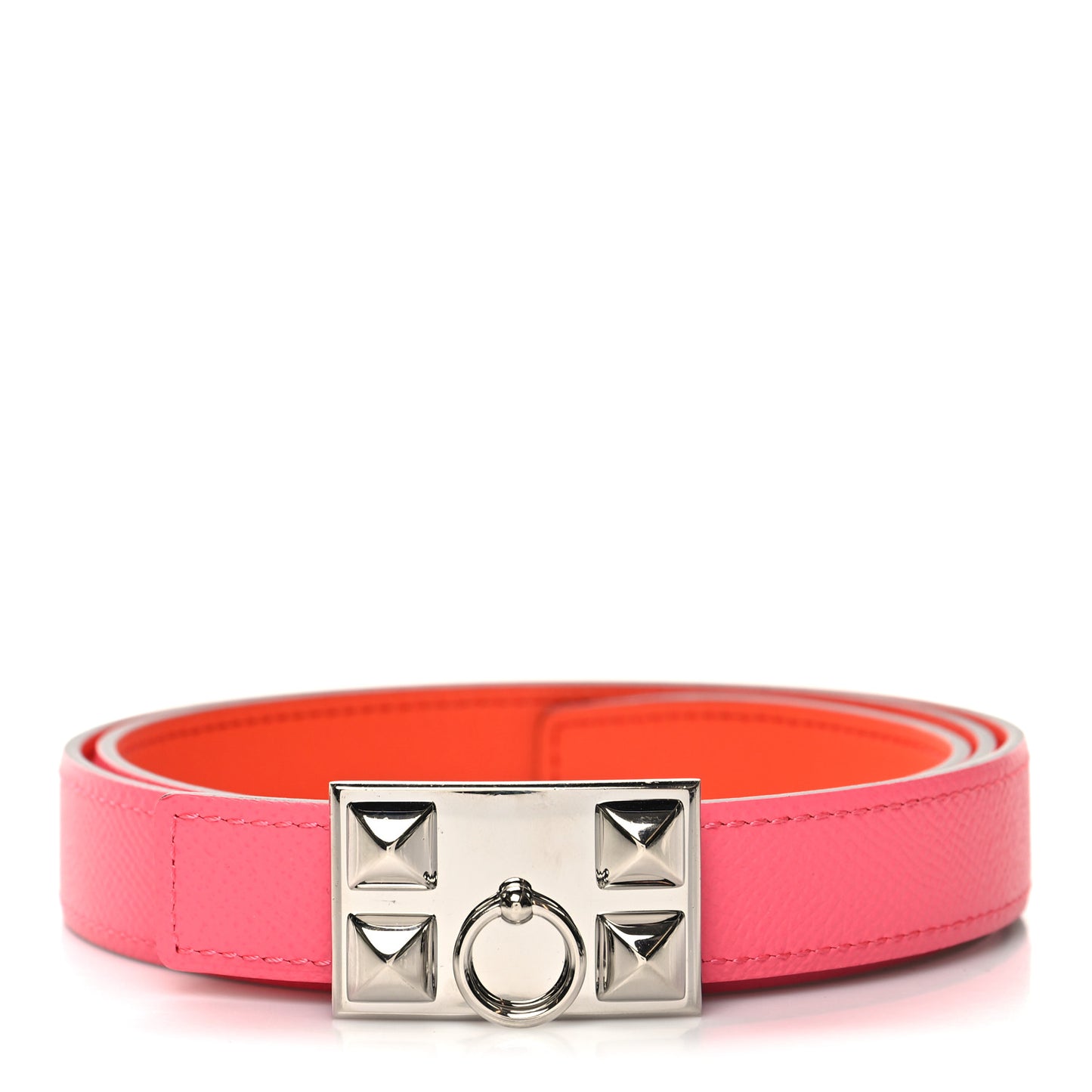 Epsom Swift 24mm Collier De Chien CDC Belt 90 36 Orange Poppy Rose Azalee