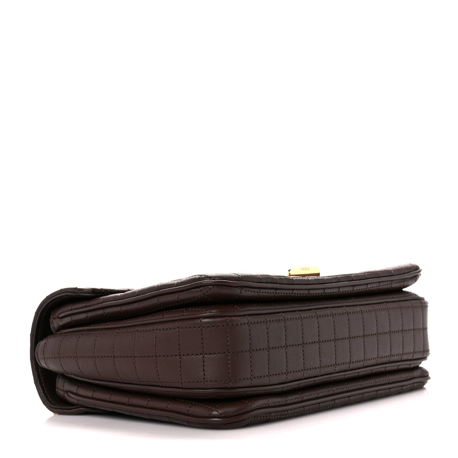 Celine Calfskin Quilted Medium C Bag Brown 4 of 12