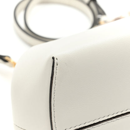 Fendi Shiny Nappa Snakeskin Small Fendi First White Roccia 10 of 11