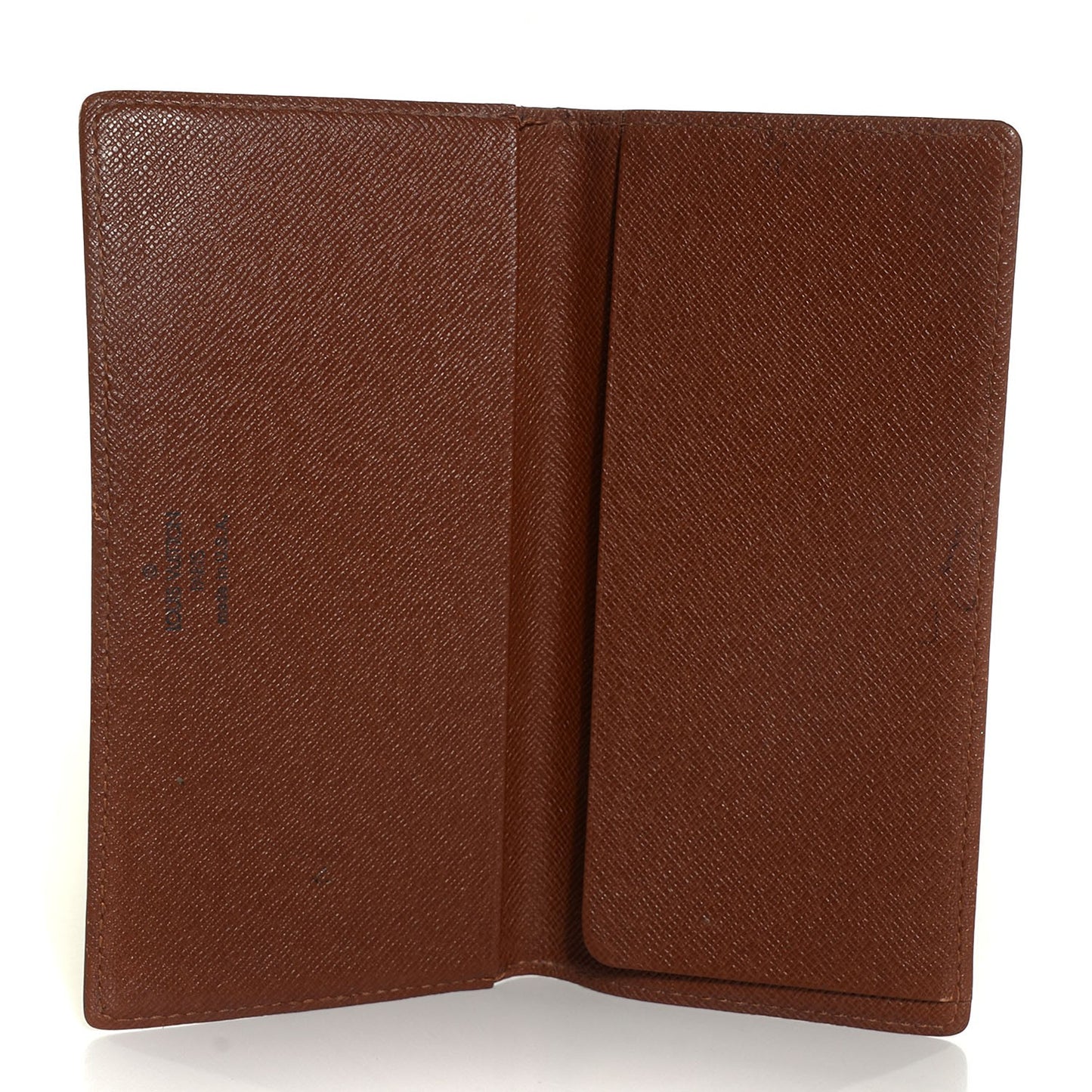 Monogram Simple Checkbook Holder Wallet