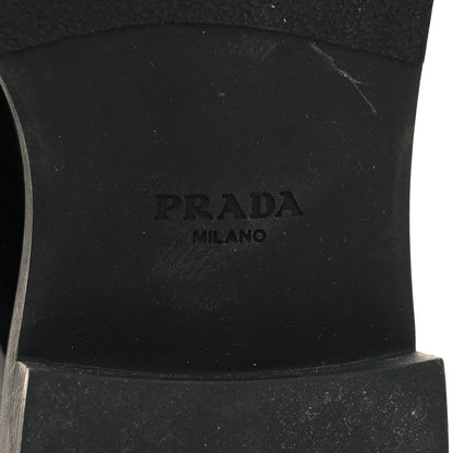 Prada Vernice Triangle 50mm Loafers 38 Black 7 of 9