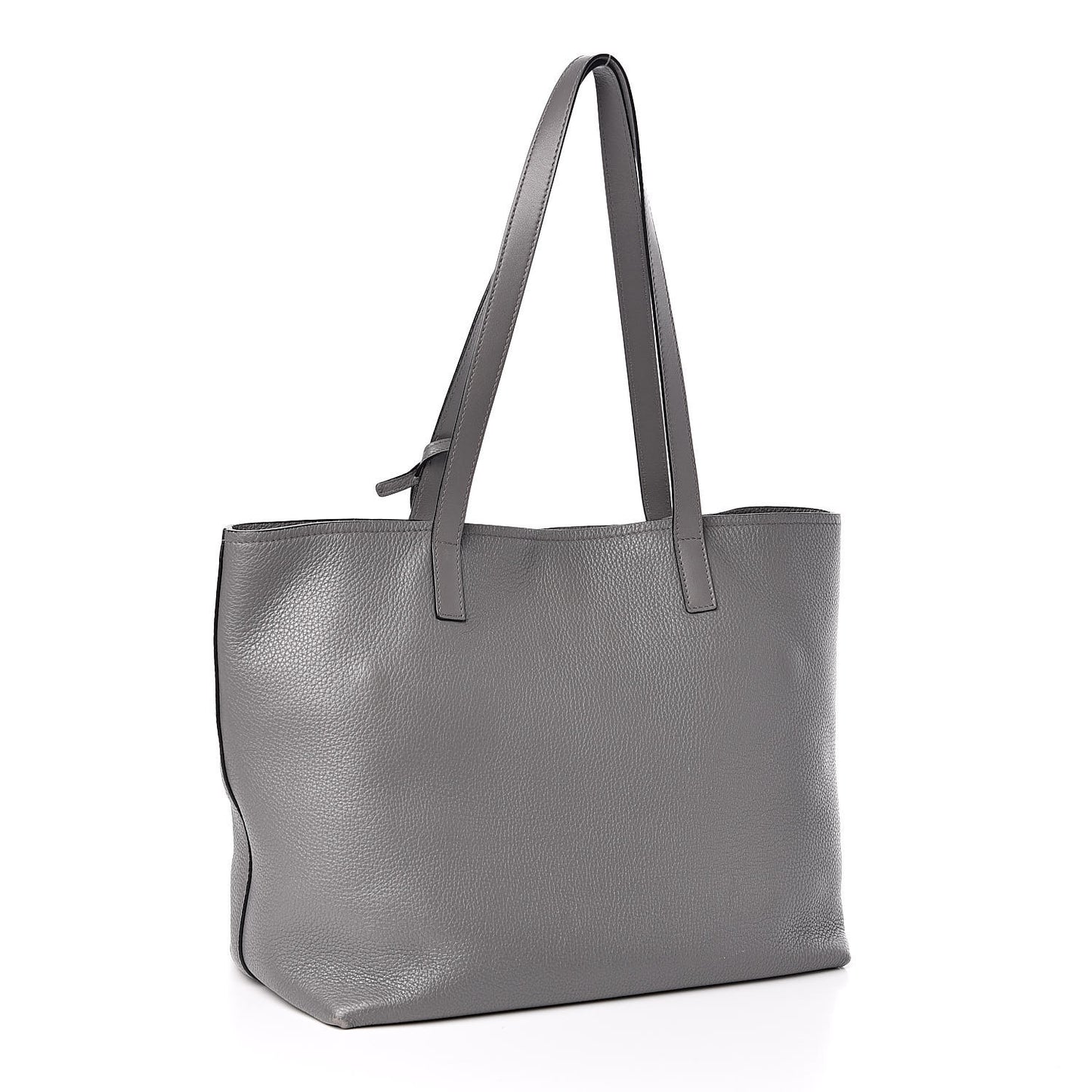 Vitello Daino Pocket Shopping Tote Marmo