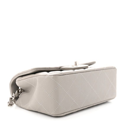 Chanel Lambskin Quilted Mini Rectangular Flap Grey 4 of 10