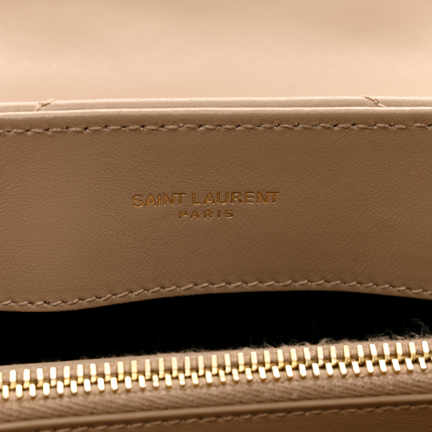 Saint Laurent Calfskin Y Quilted Monogram Small Loulou Chain Satchel Dark Beige 8 of 11