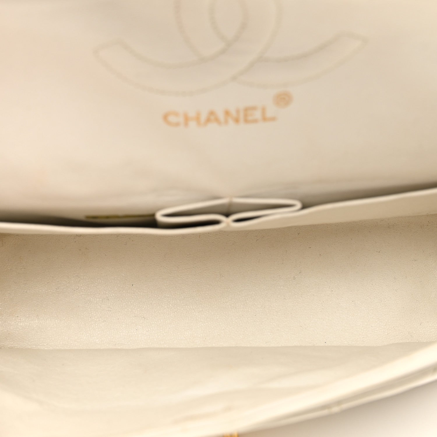 Chanel Lambskin Quilted Medium Double Flap White 6 of 15