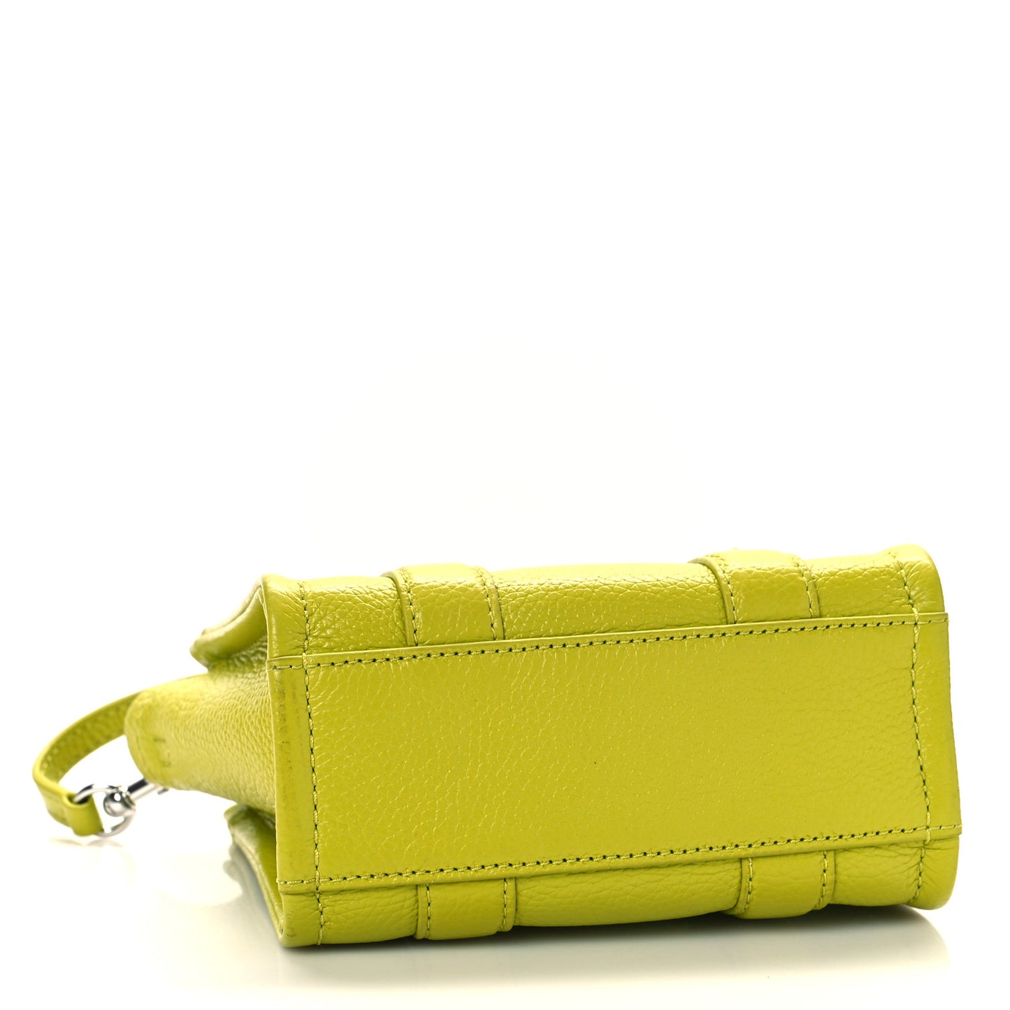 Grained Calfskin Mini The Tote Bag Citronella