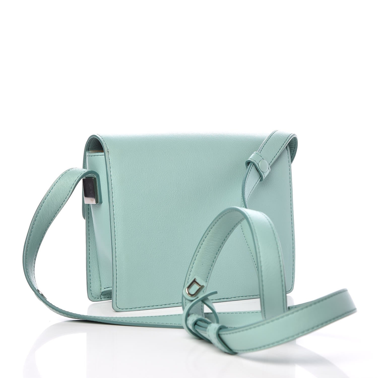 Delvaux Calfskin Mini Madame Crossbody Lagon 3 of 7