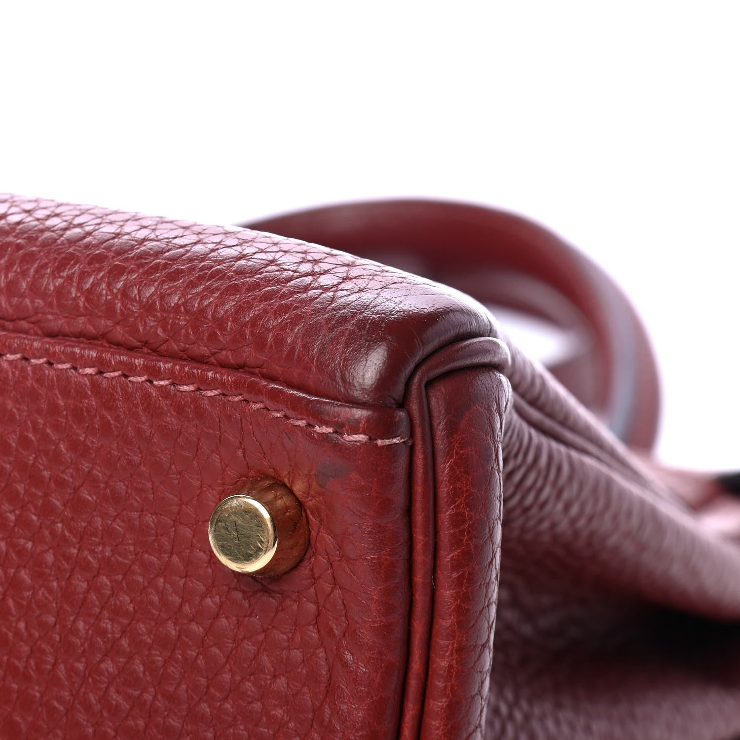 Hermes Taurillon Clemence Kelly Retourne 28 Rouge Garance 9 of 9