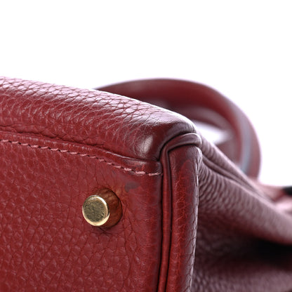 Hermes Taurillon Clemence Kelly Retourne 28 Rouge Garance 9 of 9