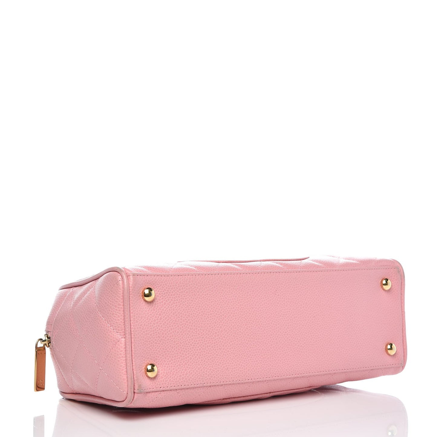 Caviar Quilted Small Bowler Pink