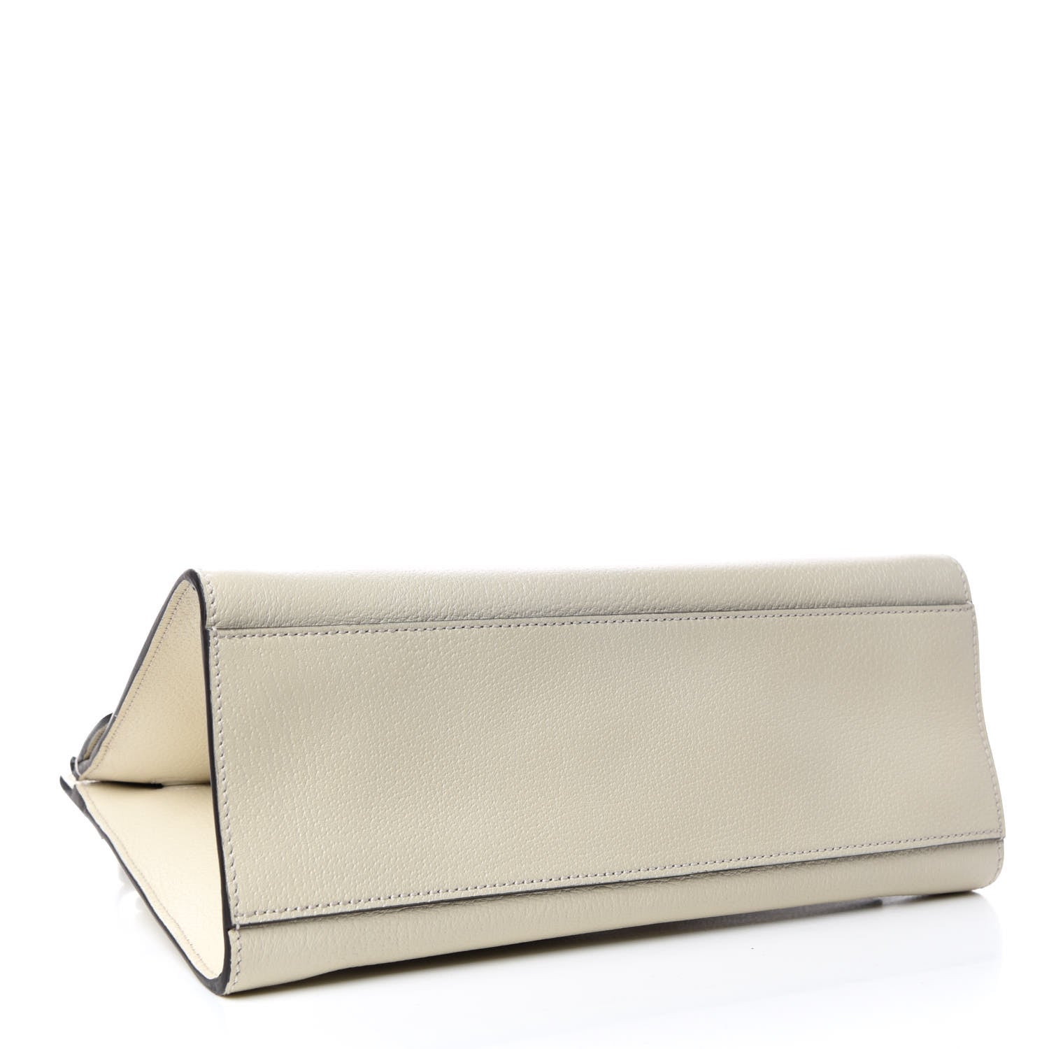 Gucci Grained Calfskin Web Stripe Butterfly Medium Totem Top Handle Bag White 4 of 9