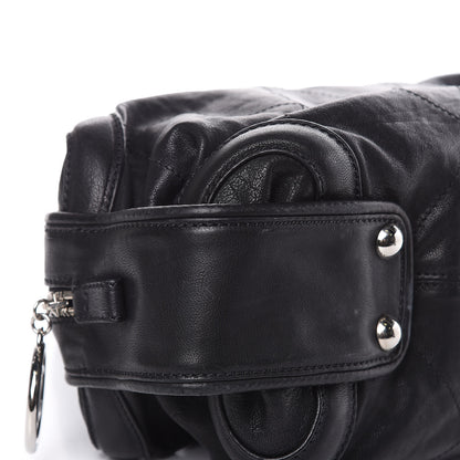 Chanel Calfskin Stitched Bowler Black 7 of 10