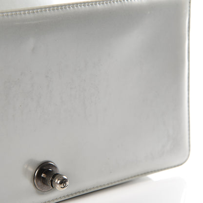 Chanel Iridescent Glazed Calfskin Medium Boy Flap Silver 9 of 14