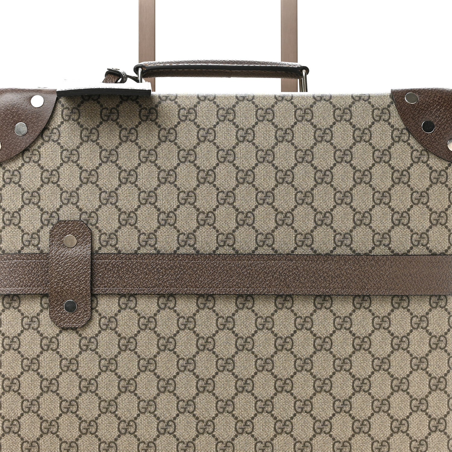 Gucci Supreme Monogram Globe-Trotter Carry-On Brown 7 of 12