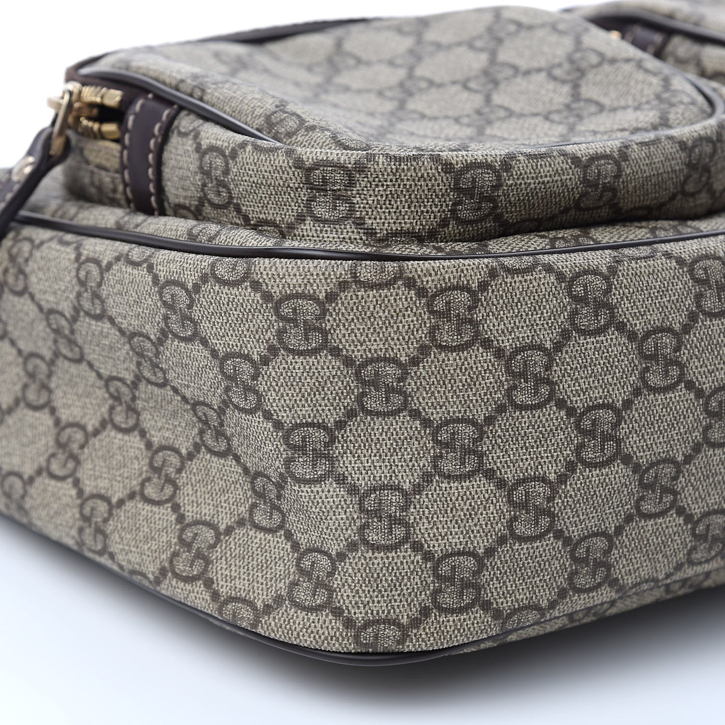 GG Plus Monogram Front Pocket Messenger Dark Brown