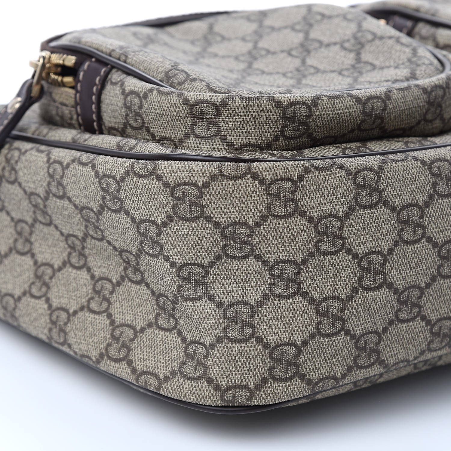 Gucci GG Plus Monogram Front Pocket Messenger Dark Brown 8 of 12