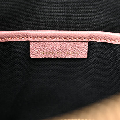 Burberry Soft Grain Calfskin House Check Small Helmsley Crossbody Dusty Pink 8 of 16