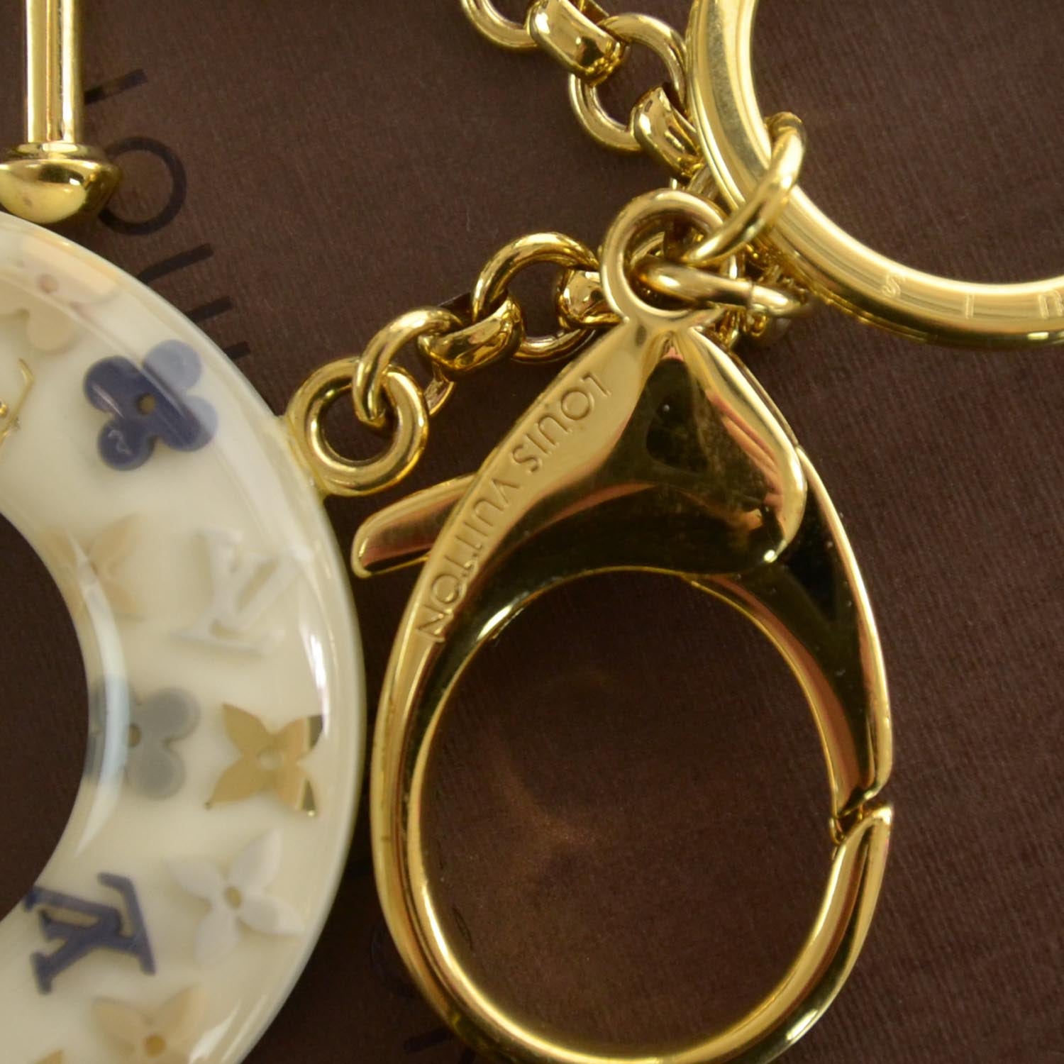 Louis Vuitton Marina Key Holder Bag Charm Azur 3 of 4