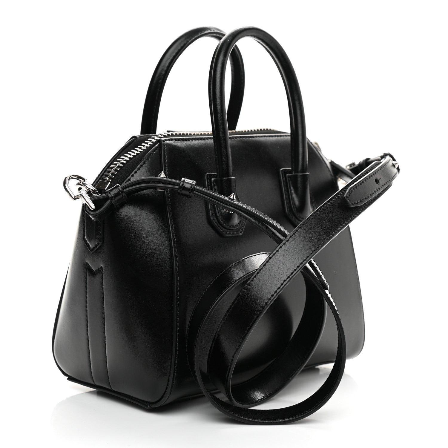 Givenchy Shiny Lord Calfskin Mini Antigona Black 3 of 9