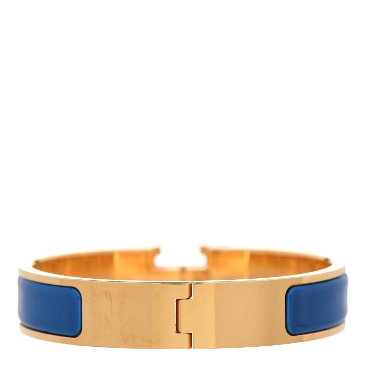 Enamel Narrow Clic Clac H Bracelet PM Bleu Royal